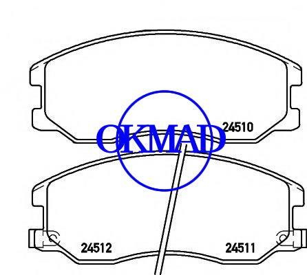 CHEVROLET CAPTIVA OPEL ANTARA brake pad FMSI:D1264-8381 OEM:96626070 WVA24510,F1264